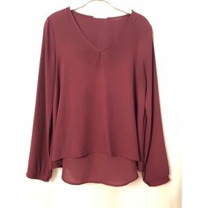 Maroon Lush blouse